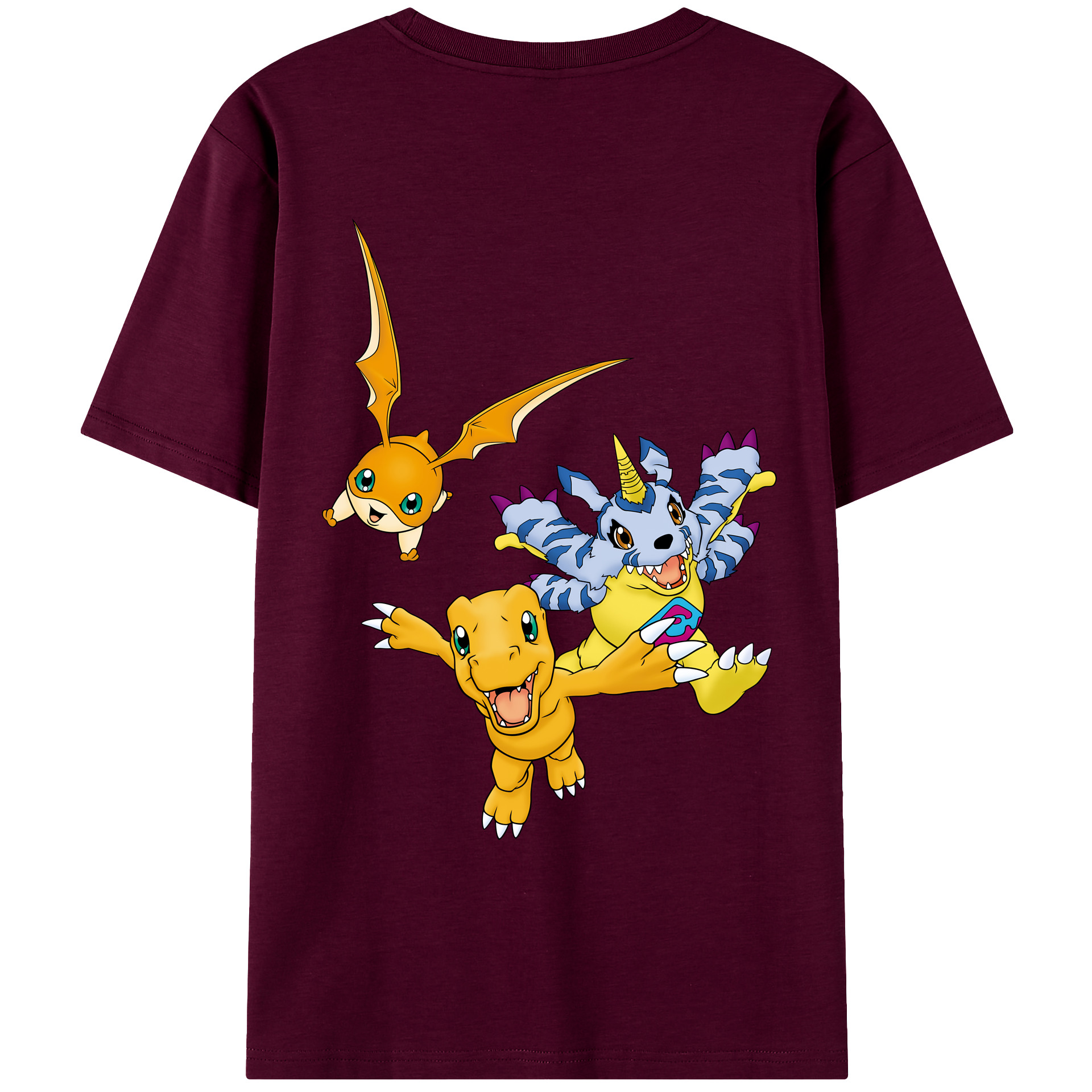 （画像用） Digimon デジタルモンスター/デジモン レディース半袖Tシャツ(バックプリント)